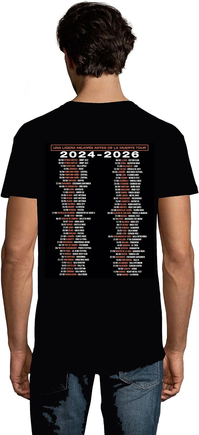Camiseta fin de gira "Una ligera mejoría antes de la muerte"