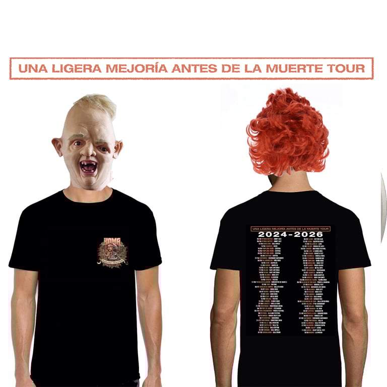 Camiseta fin de gira "Una ligera mejoría antes de la muerte"