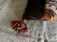 Image 5 of VINTAGE SWEDISH WOOLEN TAPESTY TEXTILE ON VELVET