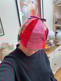 Image 4 of Pink Patchwork Ear Flap Hat