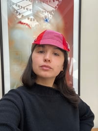 Image 5 of Pink Patchwork Ear Flap Hat