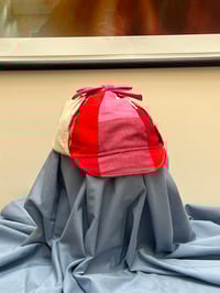 Image 2 of Pink Patchwork Ear Flap Hat
