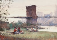 Image 1 of Brooklyn Bridge Park | 22" x 30" 