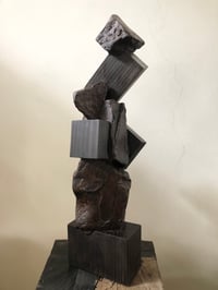 Image 1 of sculpture concrete/wood