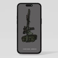 Rifle case phone wallpaper OD Green