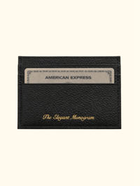 Image 1 of Leather Card Holder - Classic Black