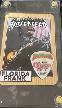 Image 2 of SAN ANTONIO STAGE PLAYED PICK/ CARD COMBO