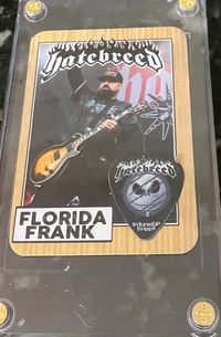 Image 2 of MINNEAPOLIS STAGE PLAYED PICK/ CARD COMBO