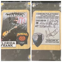 Image 1 of NEW YORK CITY STAGE PLAYED PICK/ CARD COMBO