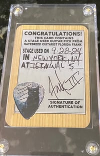 Image 2 of NEW YORK CITY STAGE PLAYED PICK/ CARD COMBO