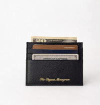 Image 2 of Leather Card Holder - Classic Black