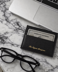 Image 4 of Leather Card Holder - Classic Black