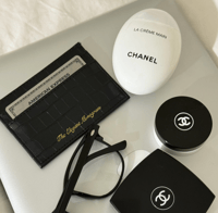 Image 5 of Crocodile Embossed Black Leather Card Holder