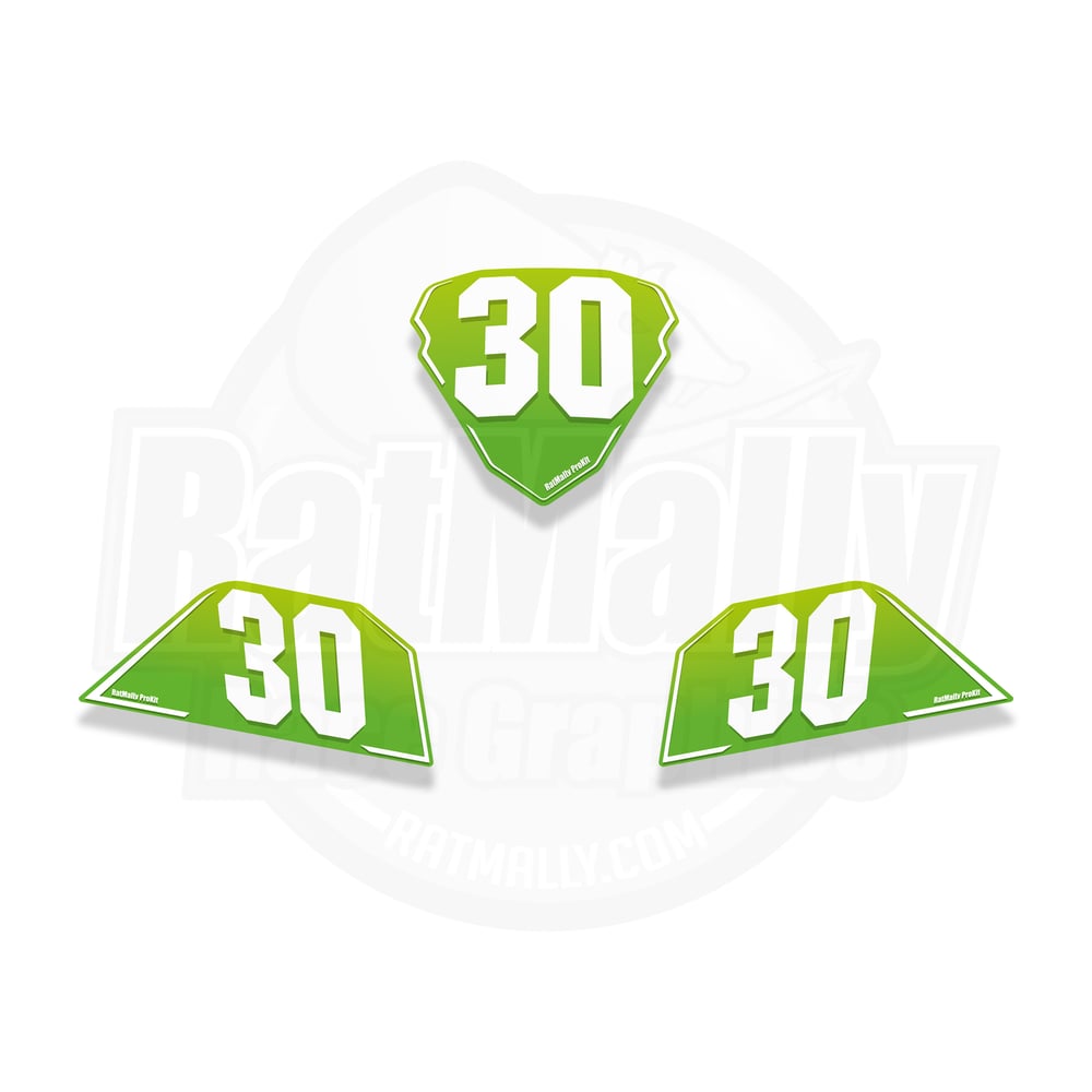 Image of Race Number Boards. To fit Kawasaki Ninja 300