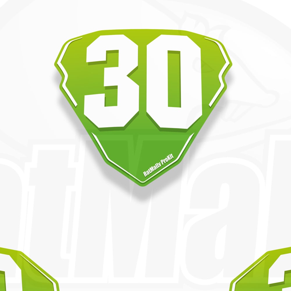 Image of Race Number Boards. To fit Kawasaki Ninja 300