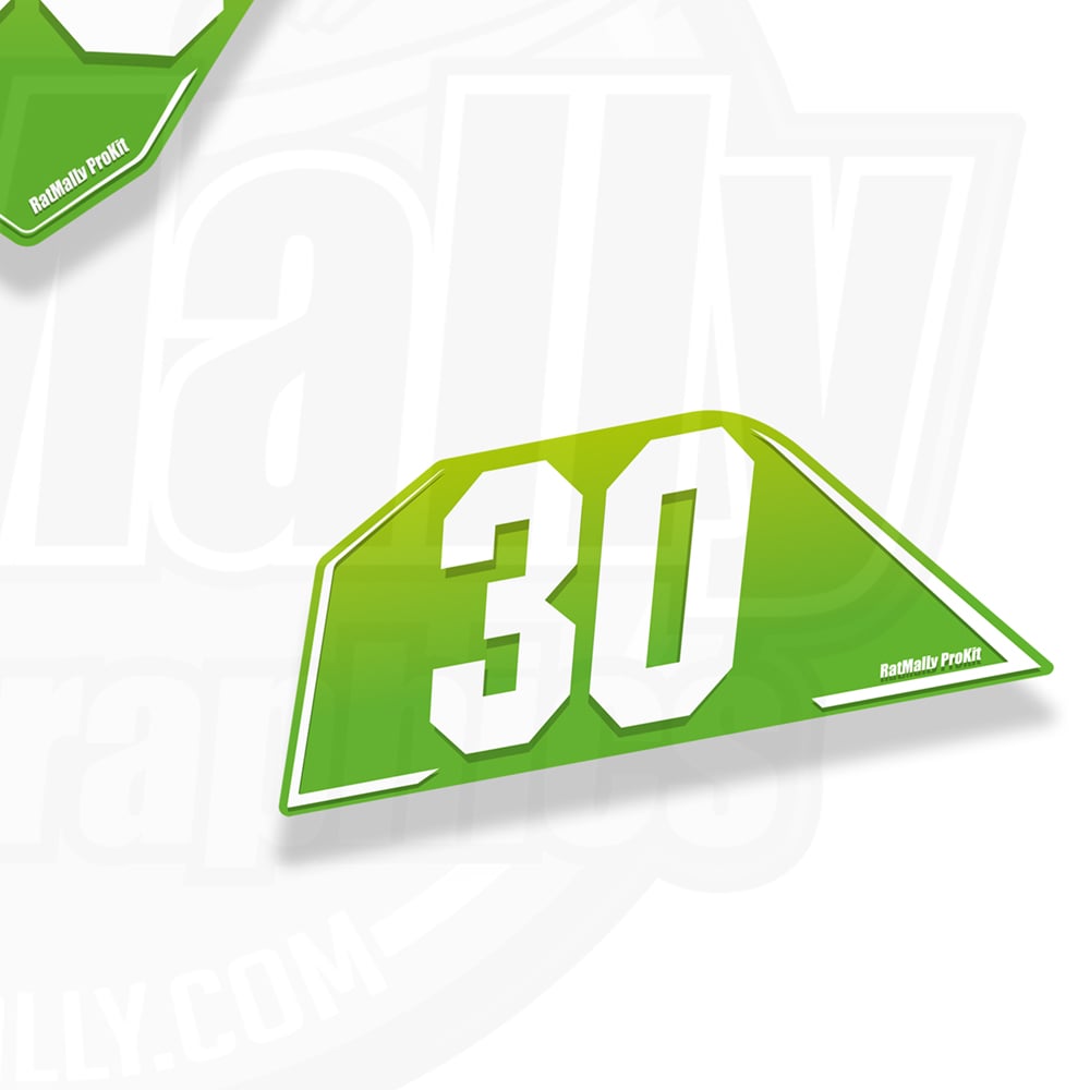 Image of Race Number Boards. To fit Kawasaki Ninja 300