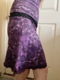 Image 3 of Purple lace halter top & matching low rise skirt 