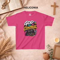 Image 7 of Kids T-Shirt - "God Is In Control" Colorful Gaming Controller Tee (Psalm 46:10)