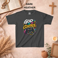 Image 9 of Kids T-Shirt - "God Is In Control" Colorful Gaming Controller Tee (Psalm 46:10)