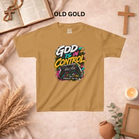 Image 13 of Kids T-Shirt - "God Is In Control" Colorful Gaming Controller Tee (Psalm 46:10)