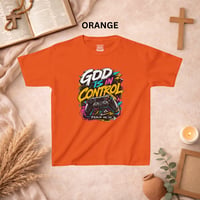 Image 14 of Kids T-Shirt - "God Is In Control" Colorful Gaming Controller Tee (Psalm 46:10)