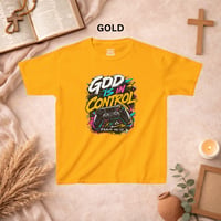 Image 15 of Kids T-Shirt - "God Is In Control" Colorful Gaming Controller Tee (Psalm 46:10)