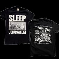 Image 1 of SLEEP "JERUSALEM" BLACK T-SHIRT