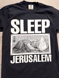 Image 2 of SLEEP "JERUSALEM" BLACK T-SHIRT