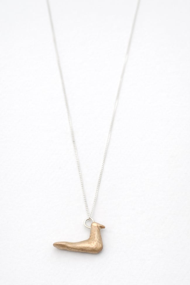 CIONDOLO UCCELLINO NURAGICO CON CATENA