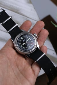 Image 1 of 1990s Oris Big Crown Pointer Date 7503 - Rare bulleye dial - Serviced by Oris - Automatic cal. 654