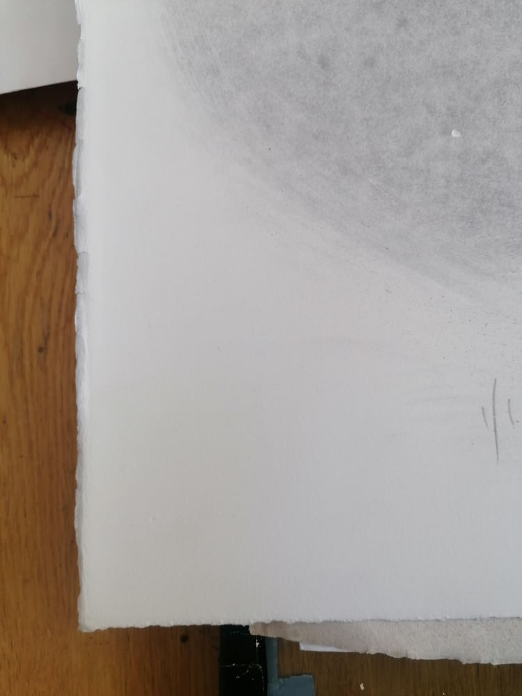 Image of 'Mars' - Planet Monotype Print