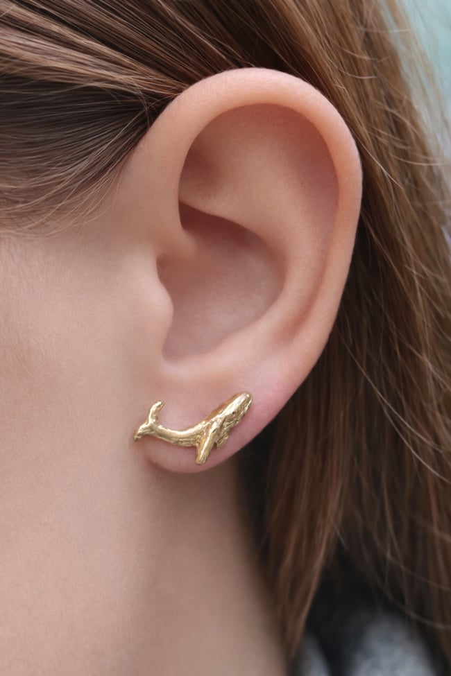 ORECCHINI A LOBO BALENE