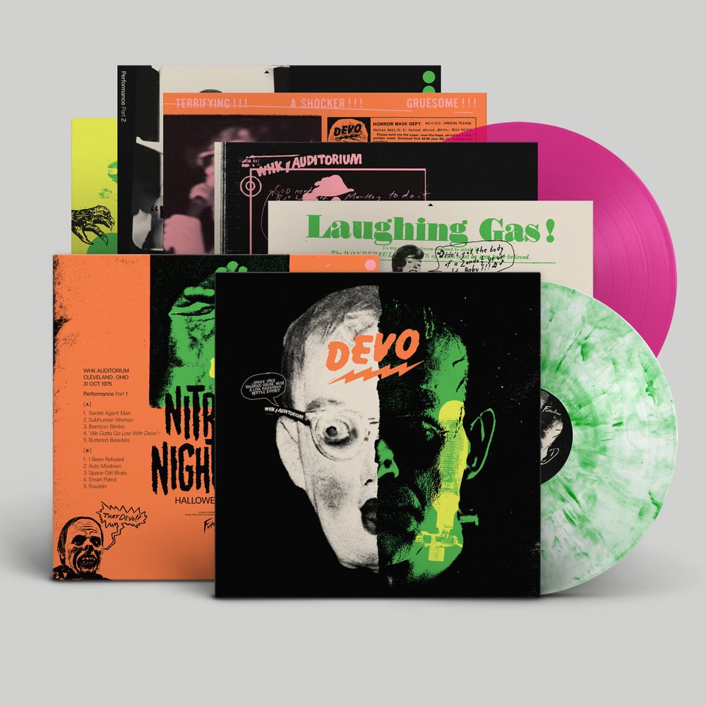 Image of <h4>DEVO</h4><h5>Nitrous Nightmare 2xLP</h5><h6>Haunted Striptease Vinyl</h6>