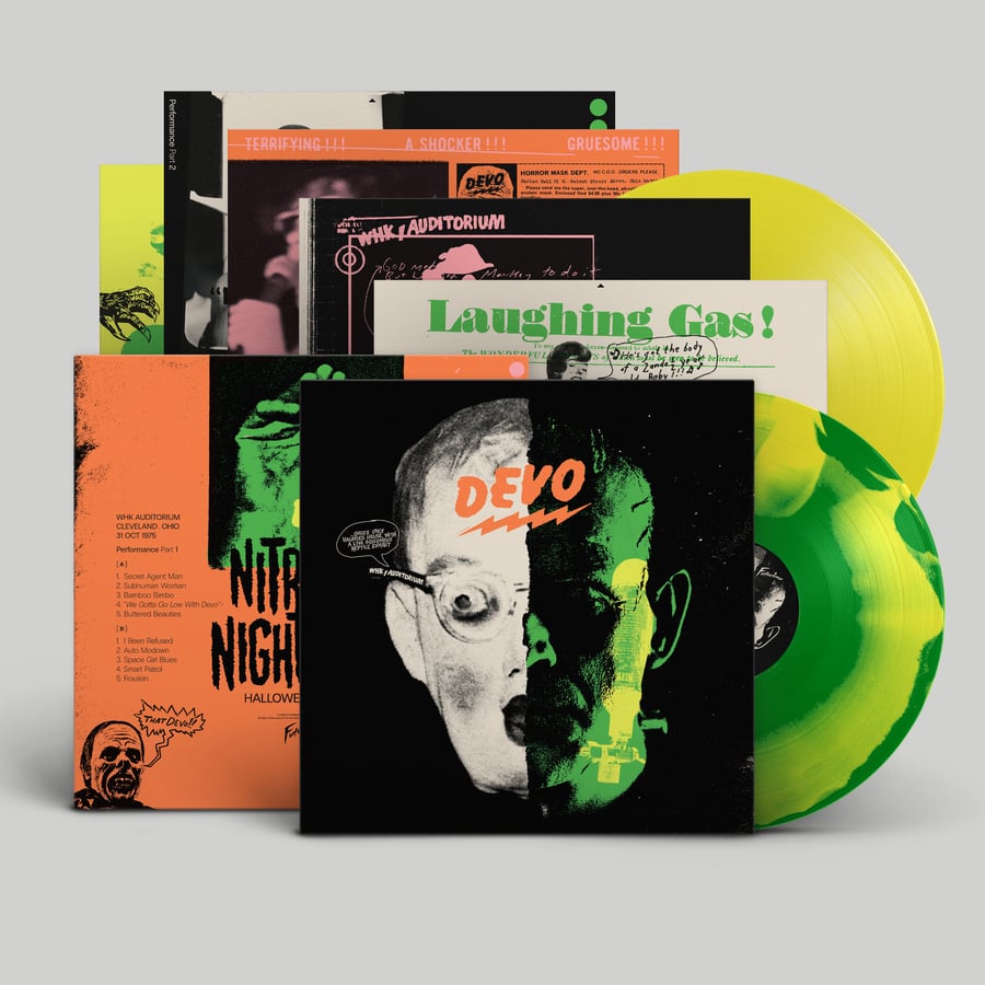 Image of <h4>DEVO</h4><h5>Nitrous Nightmare 2xLP</h5><h6>Laughing Gas Vinyl</h6>