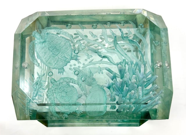 Extra Large Victorian Lucite Boxes - Image 7 of 8