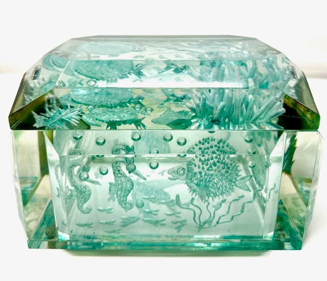 Extra Large Victorian Lucite Boxes - Image 5 of 8