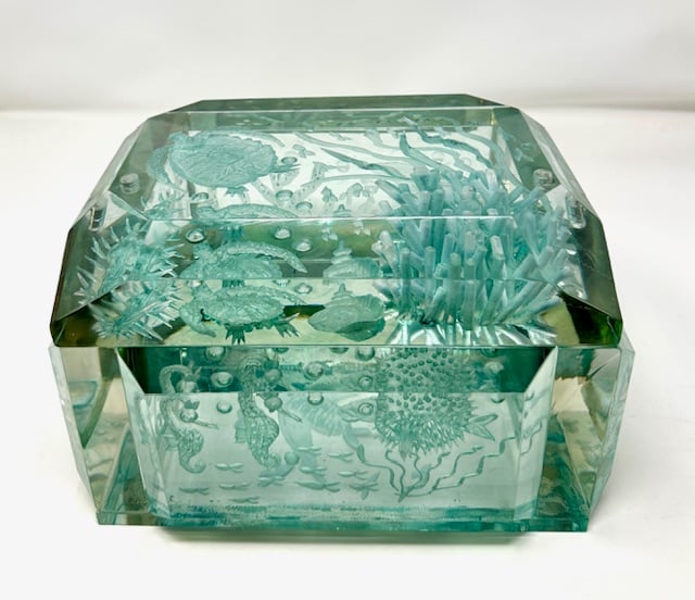 Extra Large Victorian Lucite Boxes - Image 6 of 8