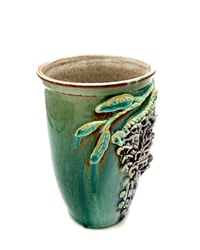 Image 3 of Wisteria Vase, wheel thrown (613, BSG, JP)