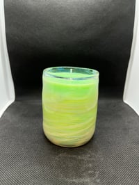 Image 2 of Silver Fumed Candle (Green Wax+Vanilla Scented)