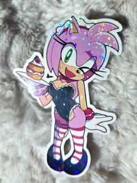 Image 1 of Maid Cafe Amy (3.5in Holo Sticker)