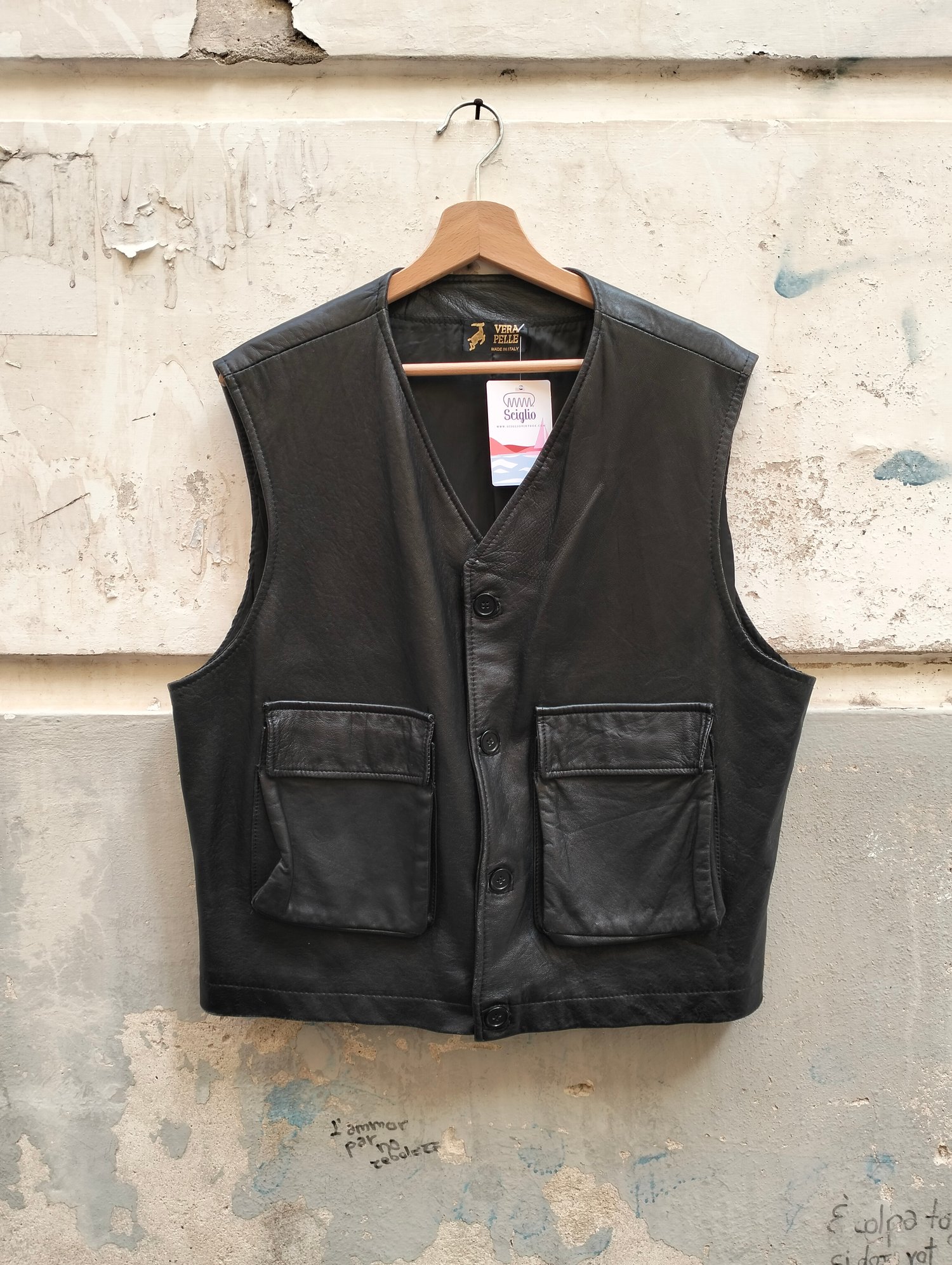 Gilet in pelle