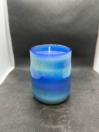 Image 2 of Cobalt Silver Fumed Candle Mystery Pendant (Purple Wax+Lavender Scented+Mystery Pendant)