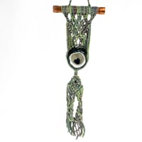 Image 1 of Meditating Woman Macrame Wall Hanging