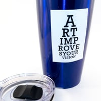 Image 3 of Art Improves Your Vision Waterproof Vinyl 2" x 3" sticker