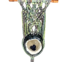 Image 3 of Meditating Woman Macrame Wall Hanging