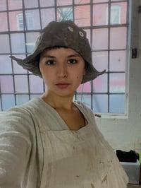 Image 2 of Button Front Waxed Hat