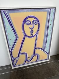 Image 2 of "Woman In Violet & Peach" by America Martin