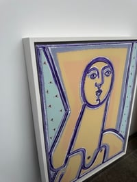 Image 3 of "Woman In Violet & Peach" by America Martin