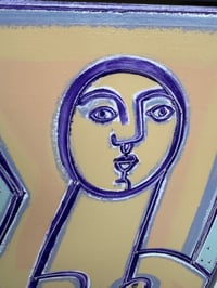 Image 5 of "Woman In Violet & Peach" by America Martin