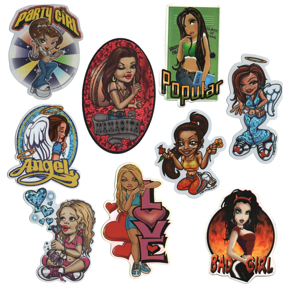 00's die cut stickers